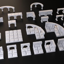les donjons de la tuile jeu terrain tuiles jannie d&d dessus table plateau dragons 3d print model - Mito3D