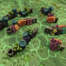 dungeonstick - ocean coral jeu jouet d'accessoires de rpg pathfinder donjons dragons dungeonsticks le mdn 28mm 3d print model - Mito3D