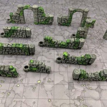 dungeonsticks starlink - ruined stone game toy accessories wargaming pathfinder dnd 28mm 3d print model - Mito3D