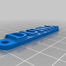 dunia customized keychains 3d print model - Mito3D