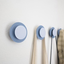 duo coat hook home housewares double wall 3d print model - Mito3D