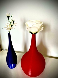 duo contemporary japanese vases Home vase xmas flowers pot decor home flower nature japan ender 3 mode design bambu beautiful cute 3d print model - Mito3D