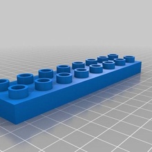 Duplo 8x2 1 2 angepasst Konstruktionsspielzeuge 3d print model - Mito3D