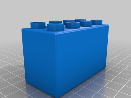 duplo tijolo 2x2x4 jogos personalizado conjuntos 3d print model - Mito3D