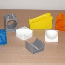 duplo-kompatible Kugelbahn system Spiel Bau-Spielzeug - Spielzeug laufen parametric marblerun Marmor lego duplo 3d print model - Mito3D