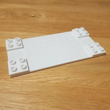 duplo compatible parking deck plate 6x12 game 3d print model - Mito3D