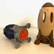 duplo cohete niño amistoso juego bloquear edificio bloques Lego modelo espacial espacio astronave naves espaciales juguete juguetes mecánico 3d print model - Mito3D