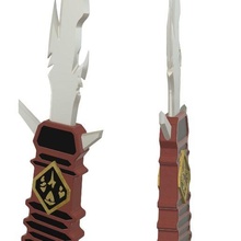 difficile coltello klingon stella trekking tng puntello replica 3d print model - Mito3D