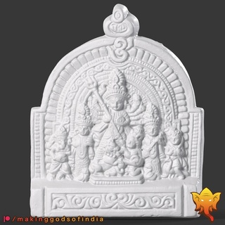 Durga epik savaş pişmiş toprak Hindistan Hindu tanrıça Tanrı iblis Devi 3d print model - Mito3D