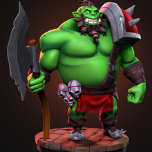 durork - cool orc statue art 3d collectable zbrush sculture monster toy 3d print model - Mito3D