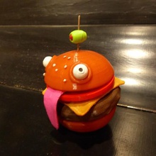 durr burger remix de las partes por separado gadget hamburguesa fortnite batalla real separadas 3d print model - Mito3D