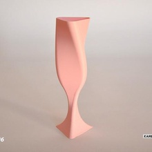 dus-Architekten Champagner-Glas 6 home Küche Esszimmer 3d print model - Mito3D