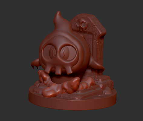 duskull game pokemon ghost dusclops dusknoir evolution creations 3d print model - Mito3D