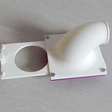 poussière extraction soupape lien 100 mm norme cheminée 60 ondulé tuyau 3d print model - Mito3D