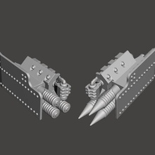 toz savaş eksen otto vekil parçalar oyun 1947 1948 kahraman yürüteç silâh roket başlatıcı silahlar ww2 tuhaf 3d print model - Mito3D