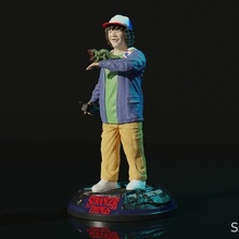 Dustin Fremder 3dmodel Sabioproden 3d drucken Modell Kunst Fremde Demogorgon Netflix Fernsehshows Skulpturen Statue Skulptur 3d print model - Mito3D
