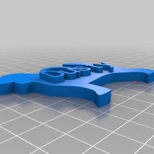 tozlu beagle özelleştirilmiş anahtarlık takı 3d print model - Mito3D