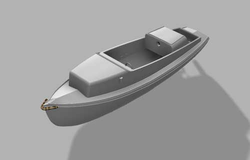dutch navy marine life-boat scale 1 100 life boat sloep jol 3d print model - Mito3D