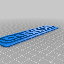 dutton badge automotive 3d print model - Mito3D