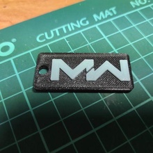 duty mw keychain fashion keychain cod duty modern warfare mw  3d print model - Mito3D