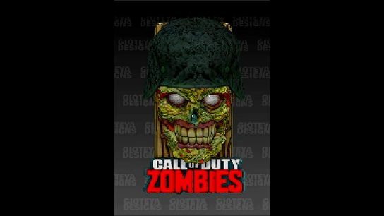 Pflicht Zombies Kabeljau Spiel Videospiel fps Kunst Kreatur 3d print model - Mito3D