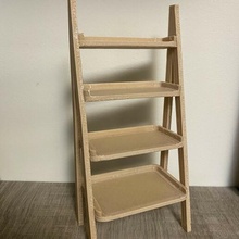 duvet shelf dollhouse doll's house ladder shelving nordic 3d print model - Mito3D