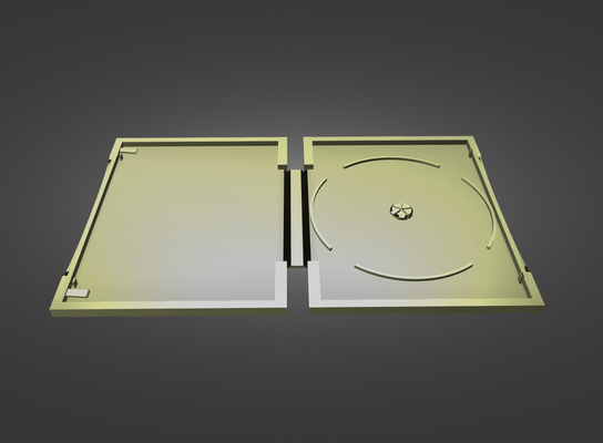 dvd durum kılıf cd kutu disk 3d print model - Mito3D