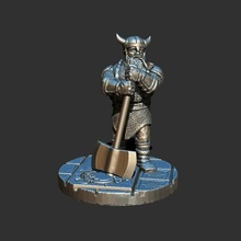dwaf militia spellforce dnd dungeons and dragons game gaming mini miniature rpg tabletop dwarf 3d print model - Mito3D