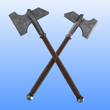 dwalin's axes - 1 1 wearable - hobbit art hobbit dwarf weapon axe dwalin gimbli lotr elf orc d&d wearable 1 1 medieval