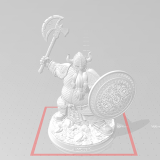 anão anycubic Guerreiro arte 3d print model - Mito3D