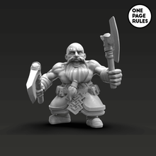 dwarf berserker warhammer 40k dwarfs onepagerules dwarves 3d print model - Mito3D
