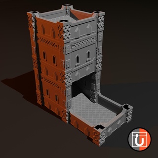 dwarf dice tower Game tabletop wargaming tabletopwargaming 3d print model - Mito3D