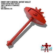 dwarf don medieval mutant mallet tmnt vintage 3d print model - Mito3D