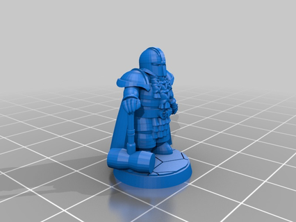 dwarf dwarven cleric moradin d&d dnd pathfinder 3d printing 3d print model - Mito3D