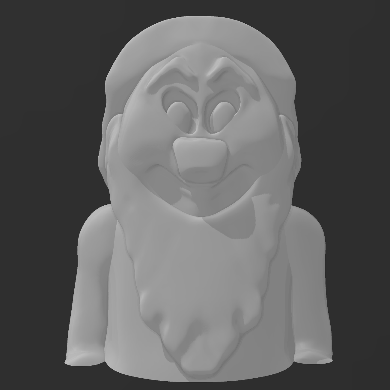 dwarf grumpy snow white seven dwarfs doc bashful sleepy happy sneezy dopey 3D print model - Mito3D