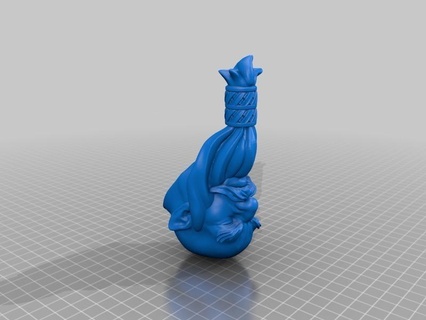 nain tête zbrush sculptures 3d print model - Mito3D