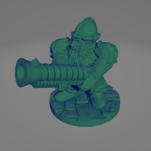 dwarf hero musket 28mm dnd miniature dwarves fantasy fusilier lotr napoleonic sludge games 3d print model - Mito3D