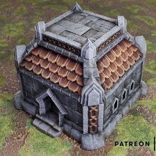 nain maison Jeu âge Sigmar donjons dragons nains éclaireur paysage terrain jeu guerre jeux wargaming marteau Jeux 3d print model - Mito3D