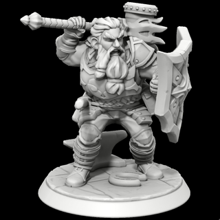 nano maschio guerriero miniatura medievale rpg d esploratore fantasia dungeon draghi guerra gioco stl 3d print model - Mito3D