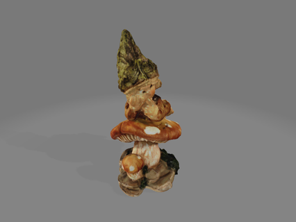 dwarf mushroom gnome fungus 3d print model - Mito3D