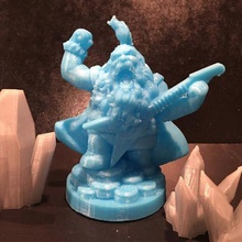dwarf rockstar art 3d print model - Mito3D