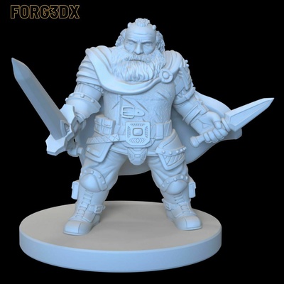 dwarf rogue dwarfrogue dnd tabletop tabletopgaming miniatures toy hobby 3dprinted dndcharacter 3d print model - Mito3D