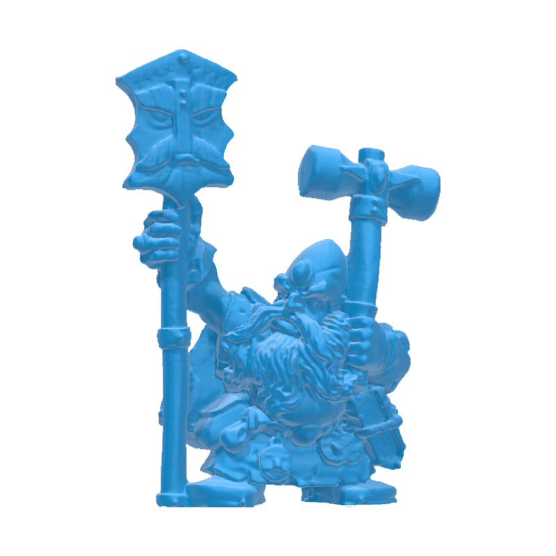 dwarf rune wizard oldhammer 3D print model - Mito3D