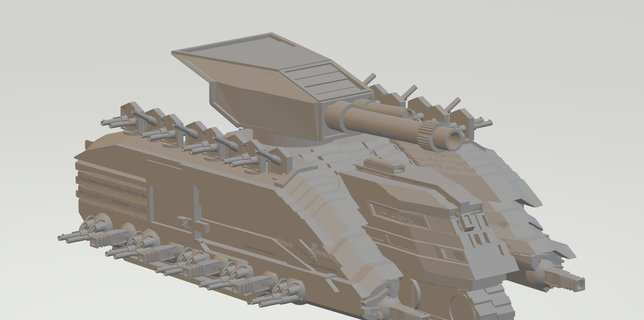 cüce Uzay tank tank cüce Uzay mini 3d print model - Mito3D
