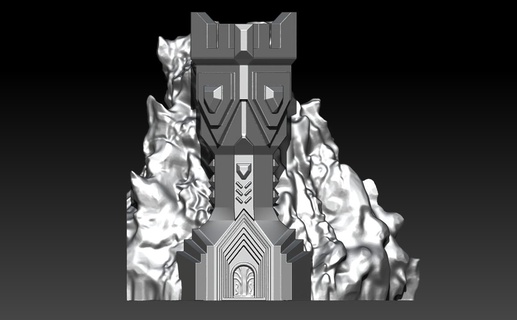 cüce kule orta Dünya Ortaçağa ait lotr Kral yüzükler 3d print model - Mito3D
