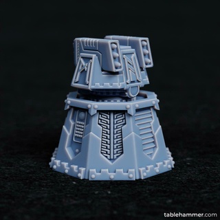 dwarf turret stationary missile pods dwarves mecha scenic spacedwarvves scifi tablehammer opr dwarven dwarvish notann security heavyweapons heavy weapons 3d print model - Mito3D