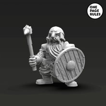 dwarf warrior warhammer 40k dwarfs onepagerules dwarves 3d print model - Mito3D