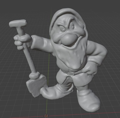 dwarfs - dwarf grumpy game snow white doc sleepy bashful sneezy happy dopey cartoon toys 3d print model - Mito3D