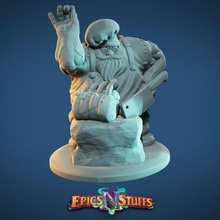 dwarven chef miniature - pre-supported dungeons dragons fantasy player rpg wargaming character dnd dwarf tabletop adventure edition 32mm npc 5th 3d print model - Mito3D