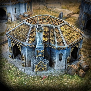 dwarven home kingdom fantasy dnd warhammer terrain middle earth lord rings 3d print model - Mito3D